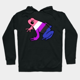 Pixel Genderfluid Frog Hoodie